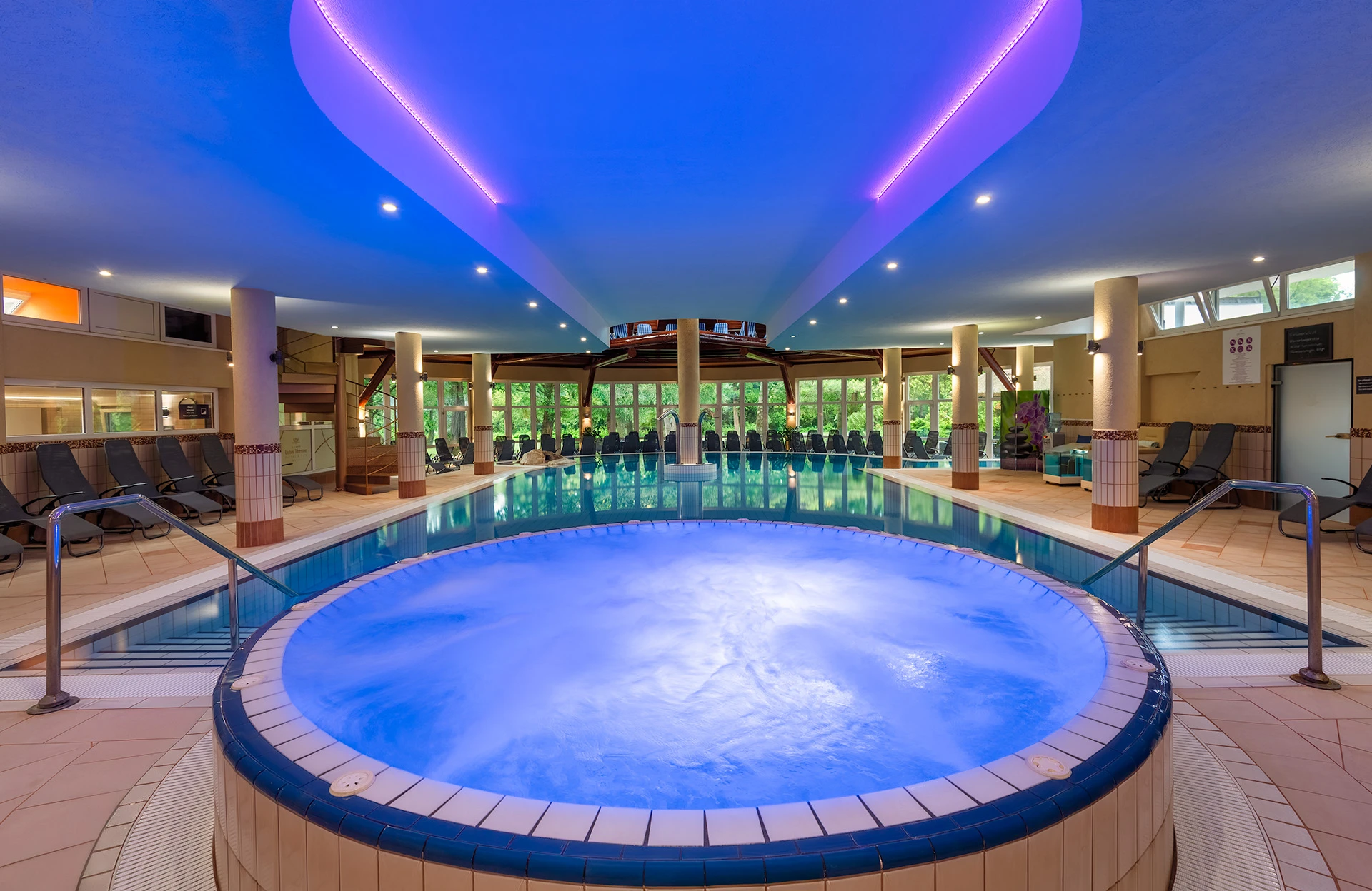 Indoor Spa with Jacuzzi and Pool